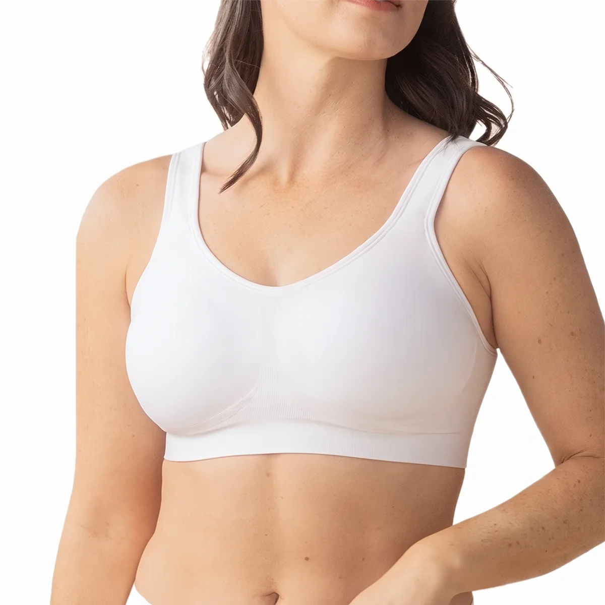 Brassière Belayan vue de dos, dos lissé sans bourrelet