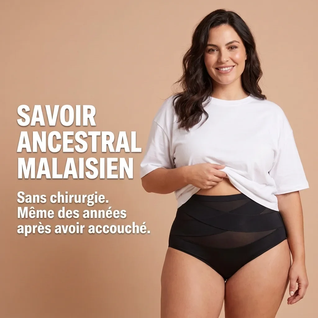 Culotte post-partum Belayan portée — savoir ancestral malaisien, sans chirurgie