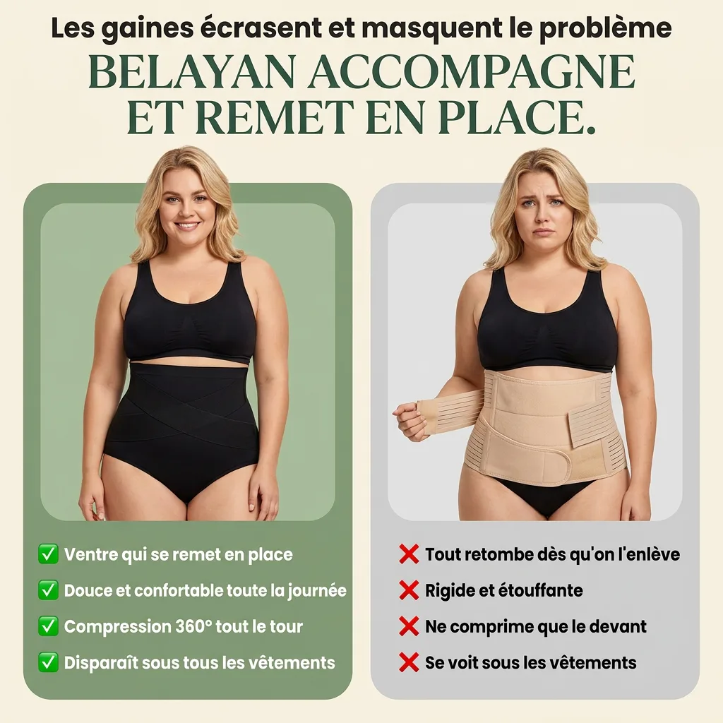 Comparatif : les gaines écrasent, Belayan accompagne et remet en place