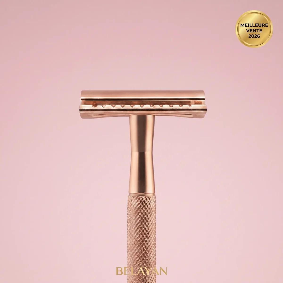 Rasoir de sécurité Belayan coloris beige glacé